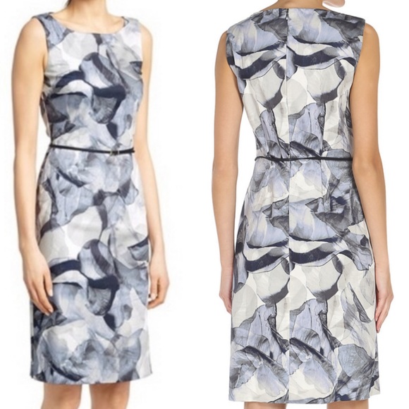 Hugo Boss Dresses & Skirts - Hugo Boss Dinoma Floral Sleeveless Sheath Dress